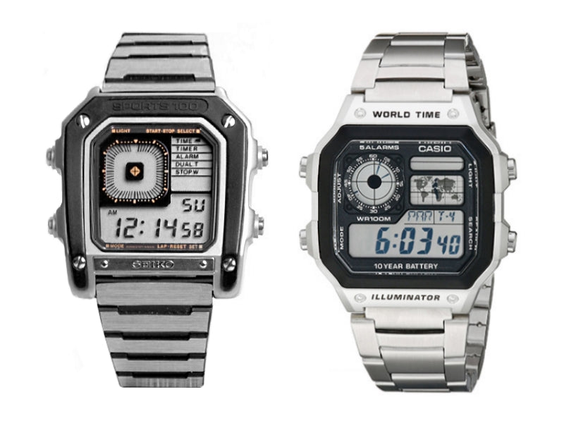 James Bond Octopussy Seiko 757 ja Casio Royale AE-1200