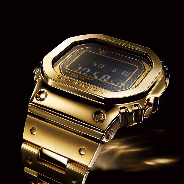 G-SHOCK 18K gold exterior Sample model exhibited at BASELWORLD