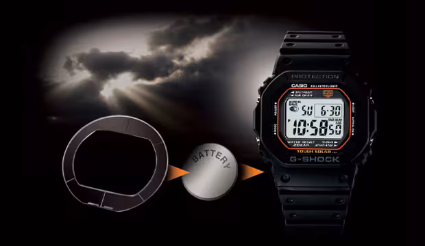 G-SHOCK Converting light to energy Solar-powered