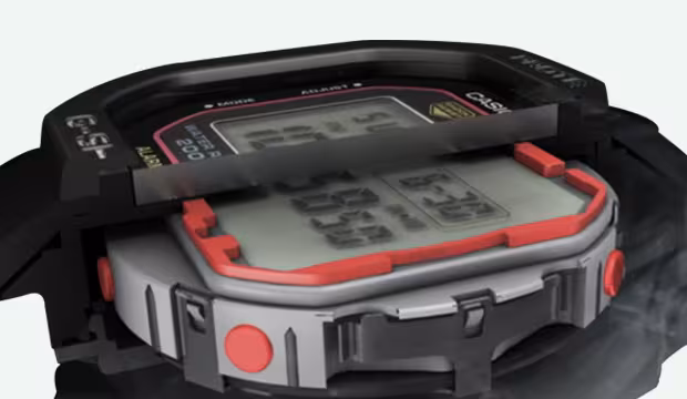 G-SHOCK module housed in hollow case